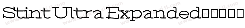 Stint Ultra Expanded字体转换
